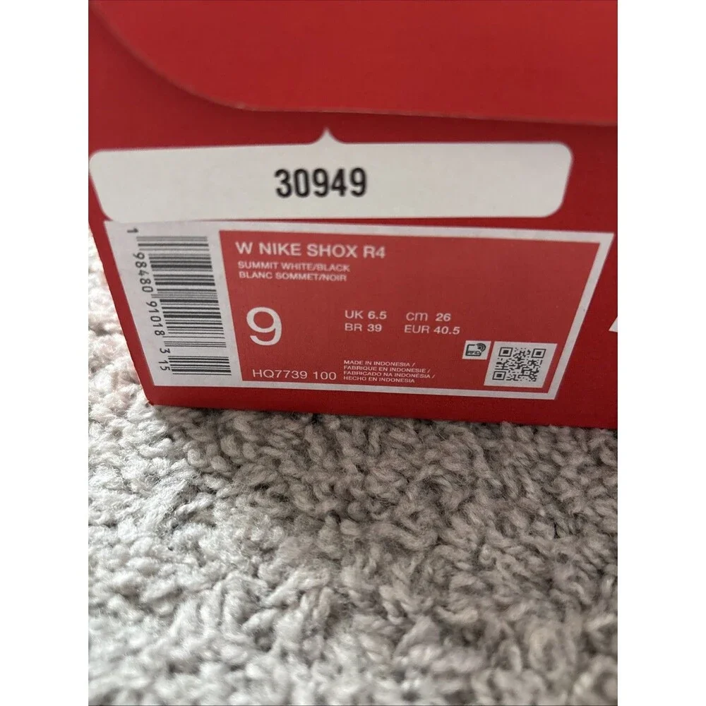 Nike Shox R4 Summit White Light Orewood Brown HQ7739-100 Women Size 9 New